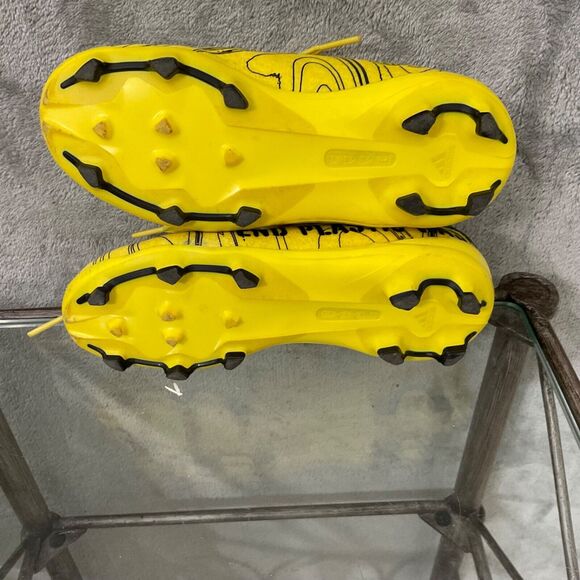 Adidas End Plastic Waste Indoor Soccer Shoes Kids Size 12K yellow - Picture 6 of 12